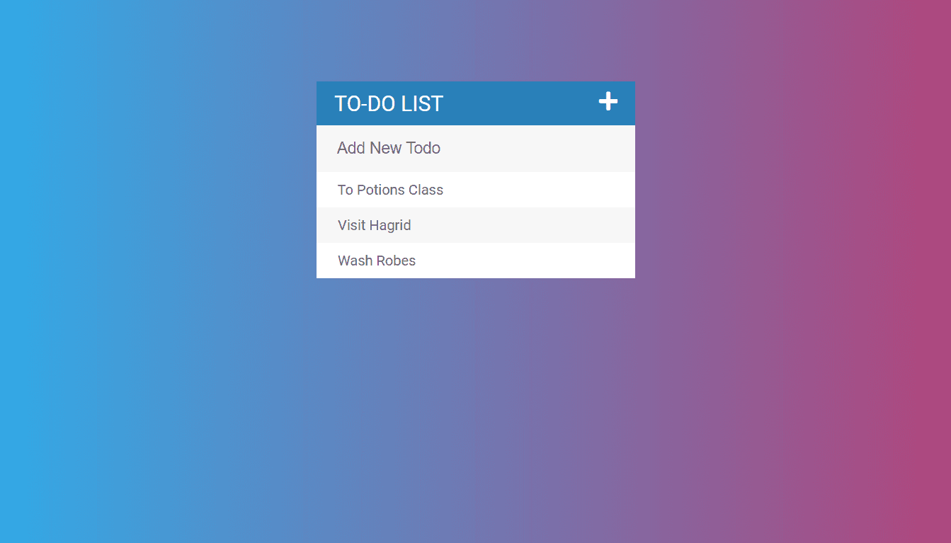 Simple ToDo list